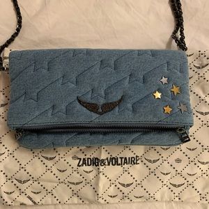 Zadig & Voltaire Denim ROCK crossbody/clutch